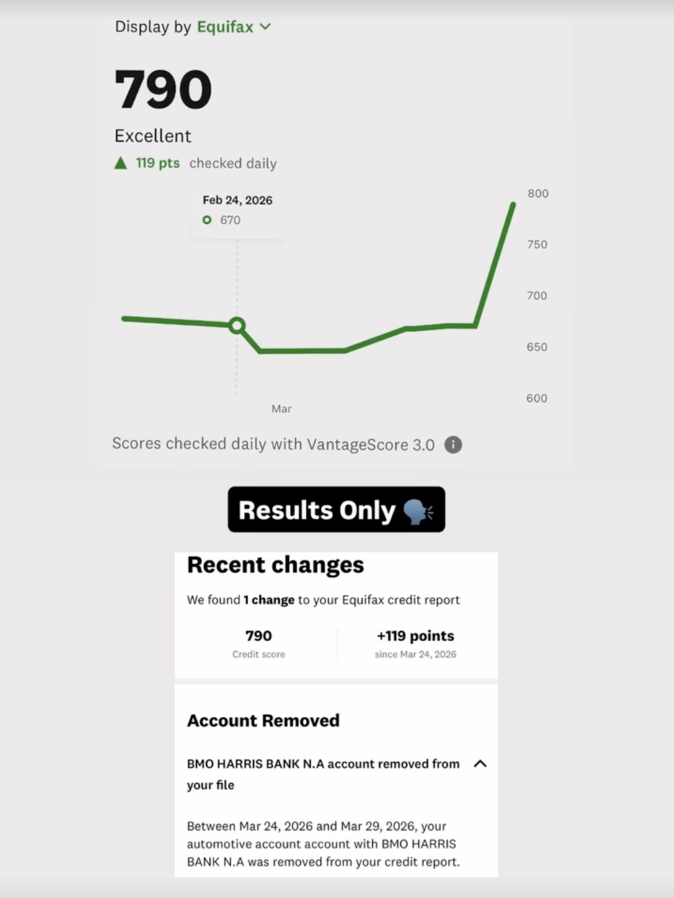 Client result 1
